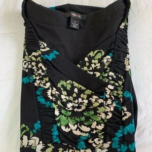 Style & Co Black Floral Top